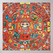Mayan Calendar Art Poster (Vorne)