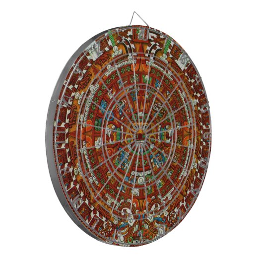 Mayan Calendar Dart Board Dartscheibe (Vorderseite Links)