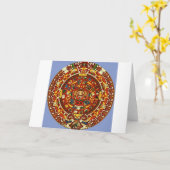 mayan calendar karte (Gelbe Blume)