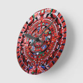 Mayan Calender Runde Wanduhr (Winkel)