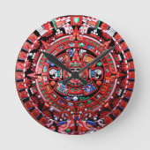 Mayan Calender Runde Wanduhr (Vorderseite)