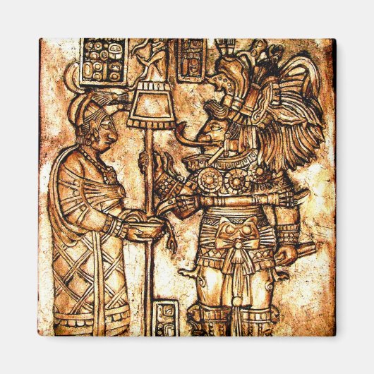 Mayan Carvings Foto Series #1 Magnet (Vorne)