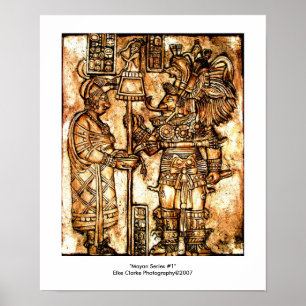 Mayan Carvings Foto Series #1 Poster