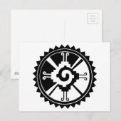 Mayan Deity Symbol Hunab Ku Postkarte (Vorne/Hinten)