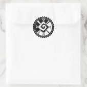 Mayan Deity Symbol Hunab Ku Runder Aufkleber (Tasche)
