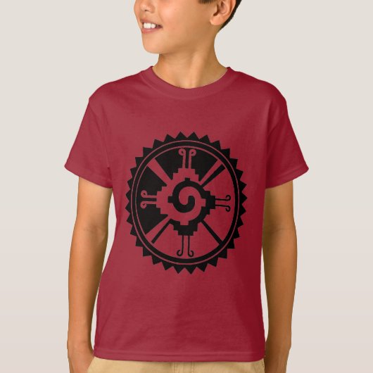 Mayan Deity Symbol Hunab Ku T-Shirt (Vorderseite)