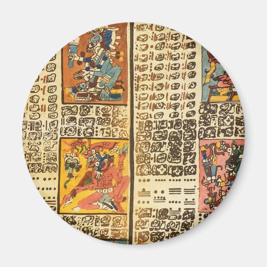 Mayan Dresden Codex-Auszüge Magnet (Vorne)