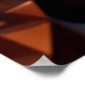 Mayan Flavored Abstrakt Metallic Face Makeup Poster (Ecke)