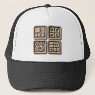 Mayan Glyphs-stone Truckerkappe