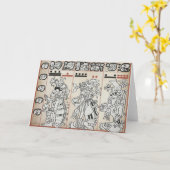 Mayan Greetings Card Karte (Gelbe Blume)