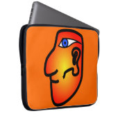 Mayan Head Laptop Sleeve (Vorne Rechts)