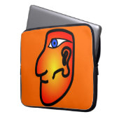 Mayan Head Laptop Sleeve (Vorderseite Links)