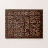 Mayan Hieroglyphics Panel Folk Art Puzzle (Horizontal)