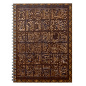 Mayan Hieroglyphics Panel Notizblock (Vorderseite)