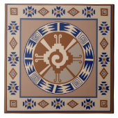 Mayan Hunab Ku Celestial Ceramic Tile Fliese (Vorderseite)