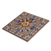 Mayan Hunab Ku Celestial Ceramic Tile Fliese (Seite)