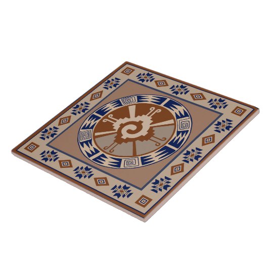 Mayan Hunab Ku Celestial Ceramic Tile Fliese (Seite)
