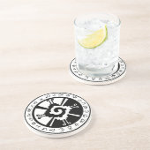 Mayan Hunab Ku Creator & Planetensymbole Sandstein Untersetzer (Seite)