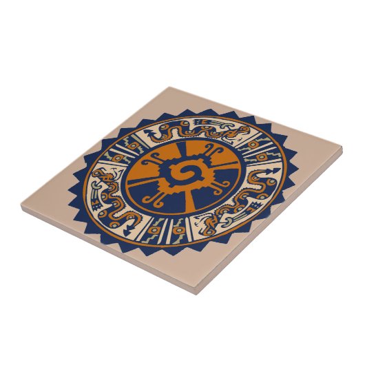 Mayan Hunab Ku Fliese (Seite)