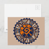 Mayan Hunab Ku Postkarte (Vorne/Hinten)