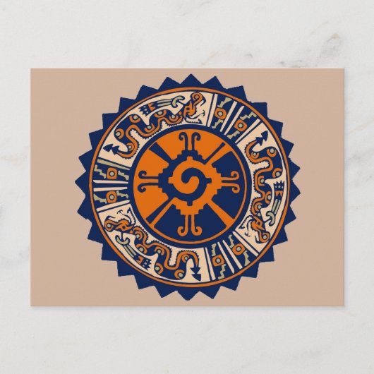 Mayan Hunab Ku Postkarte (Vorderseite)