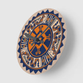 Mayan Hunab Ku Runde Wanduhr (Winkel)