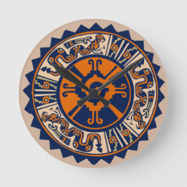 Mayan Hunab Ku Runde Wanduhr