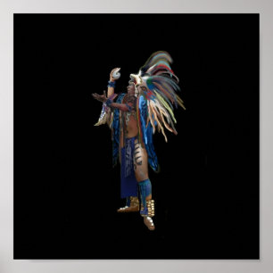 MAYAN INDIAN DRINT POSTER