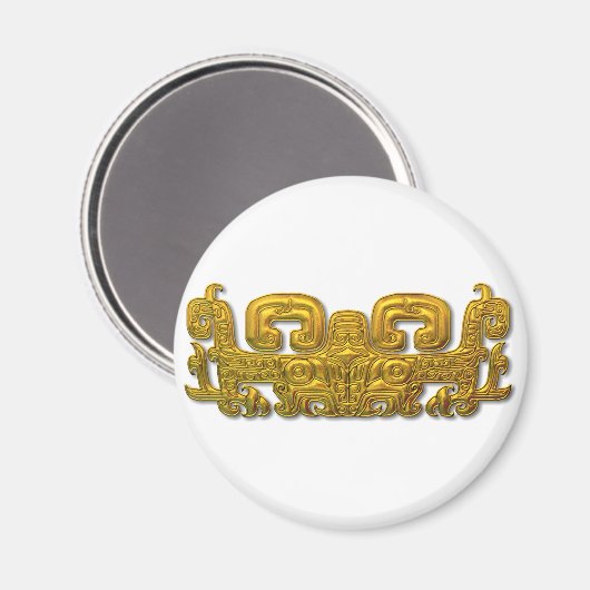 Mayan Jaguar - Gold Magnet (Vorderseite/Rückseite)