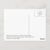 Mayan Jaguar - Gold Postkarte (Rückseite)