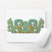 Mayan Jaguar-Türkis und Gold Mousepad (Mit Mouse)
