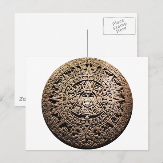 MAYAN-Kalender, 21. Dezember 2012 Postkarte (Vorne/Hinten)