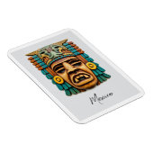 Mayan Mask Mexico Reisen Magnet (Rechte Seite)