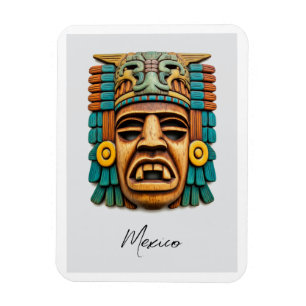 Mayan Mask Mexico Reisen Magnet