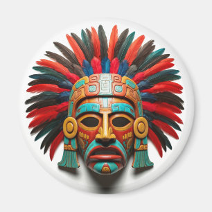 Mayan Mask Mexico Reisen Magnet
