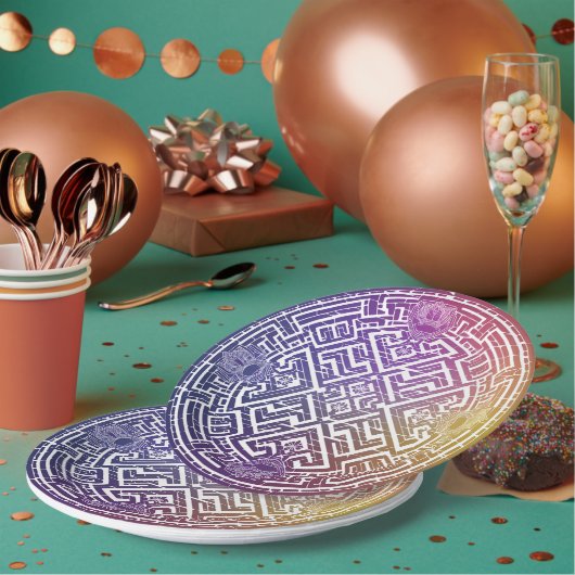 Mayan Mosaic Marvel Pappteller (Multi)