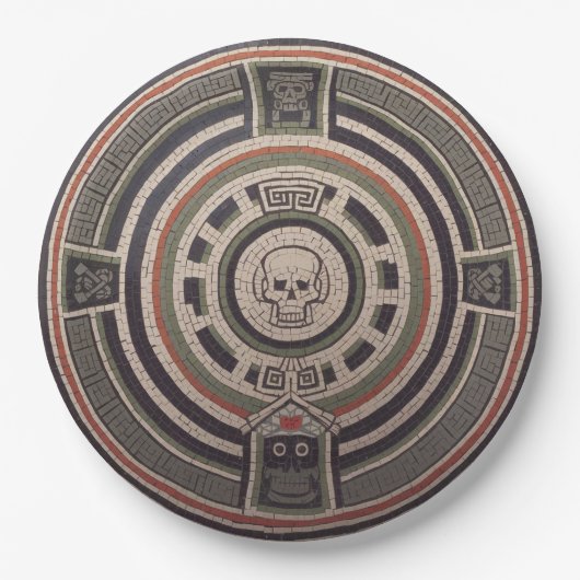 Mayan Mosaic Marvel Pappteller (Vorderseite)
