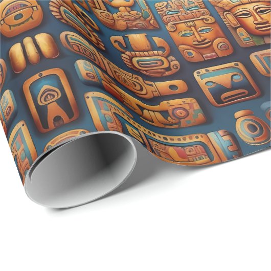 Mayan Mystique Wrapping Paper Geschenkpapier (Rolleneckpunkt)