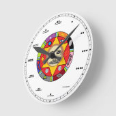 Mayan Number Wall Clock Runde Wanduhr (Winkel)