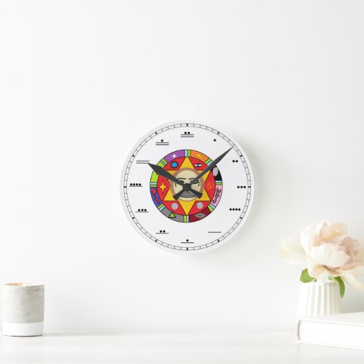 Mayan Number Wall Clock Runde Wanduhr (Zuhause)