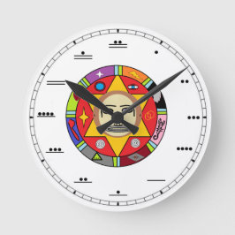 Mayan Number Wall Clock Runde Wanduhr