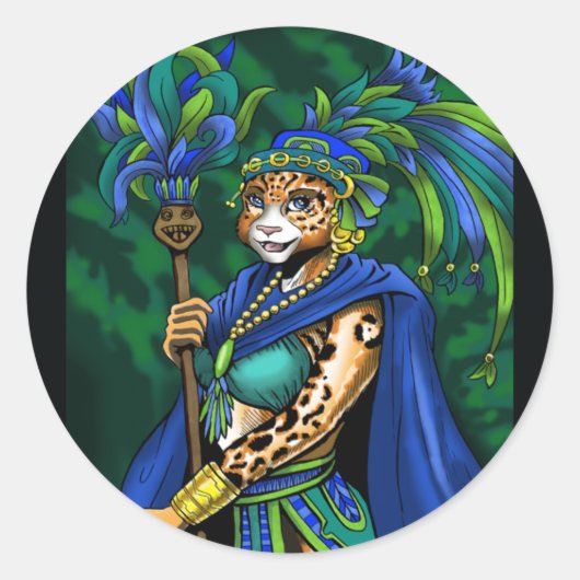 Mayan Priestess Sticker (Vorderseite)