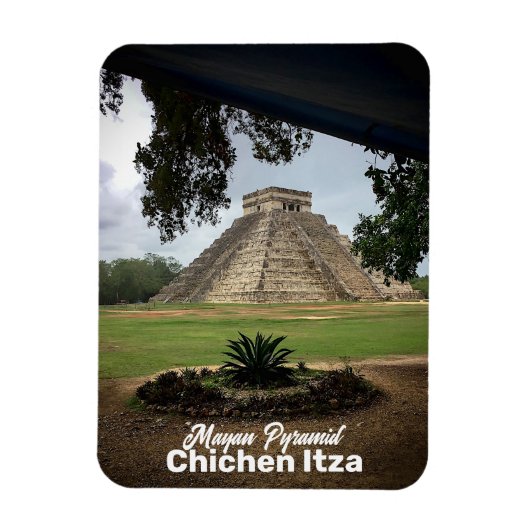 Mayan Pyramid CHICHEN ITZA Reisen Souvenir Magnet (Vertikal)