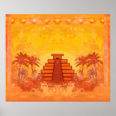 Mayan Pyramid, Mexico Poster (Vorne)