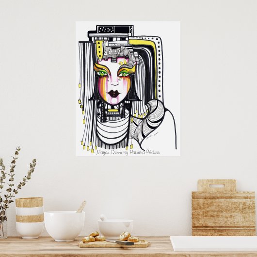 Mayan Queen Poster (Küche)