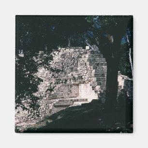 Mayan Ruinen Copan Stadt Honduras Foto Design Magnet