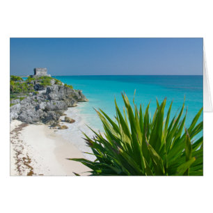 Mayan ruins am Strand von Tulum