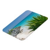 Mayan ruins am Strand von Tulum Magnet (Linke Seite)