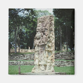 Mayan Ruins Foto Designed Square Color Magnet (Vorne)