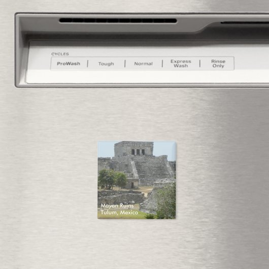 Mayan Ruins in Tulum, Mexiko Magnet (In Situ (Geschirrspüler))